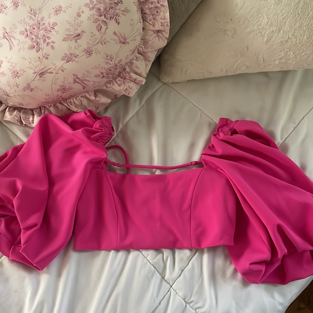 Zara Bubble Sleeve Corset Top